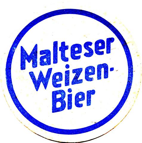 amberg am-by malteser rund 2-4b (215-weizen bier-schmaler rand-blau)